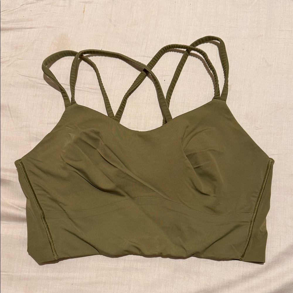 Lululemon Athletica Olive Strappy Sports Bra